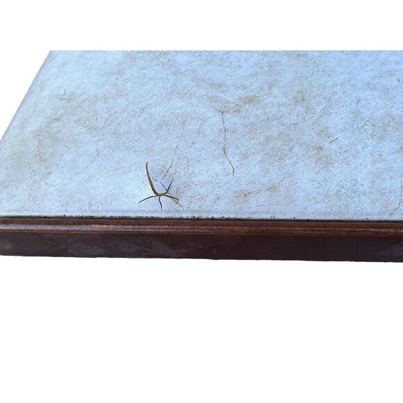 Vintage Leg-O-Matic Wood Folding Chair Vinyl White Seat RV, Camping, Any Room - Picture 3 of 11